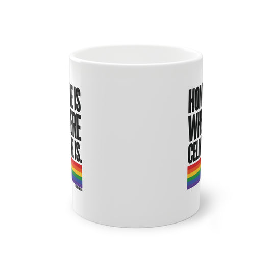 Home Is Where Celine Is Mug – Pride Rainbow Ceramic Coffee Cup